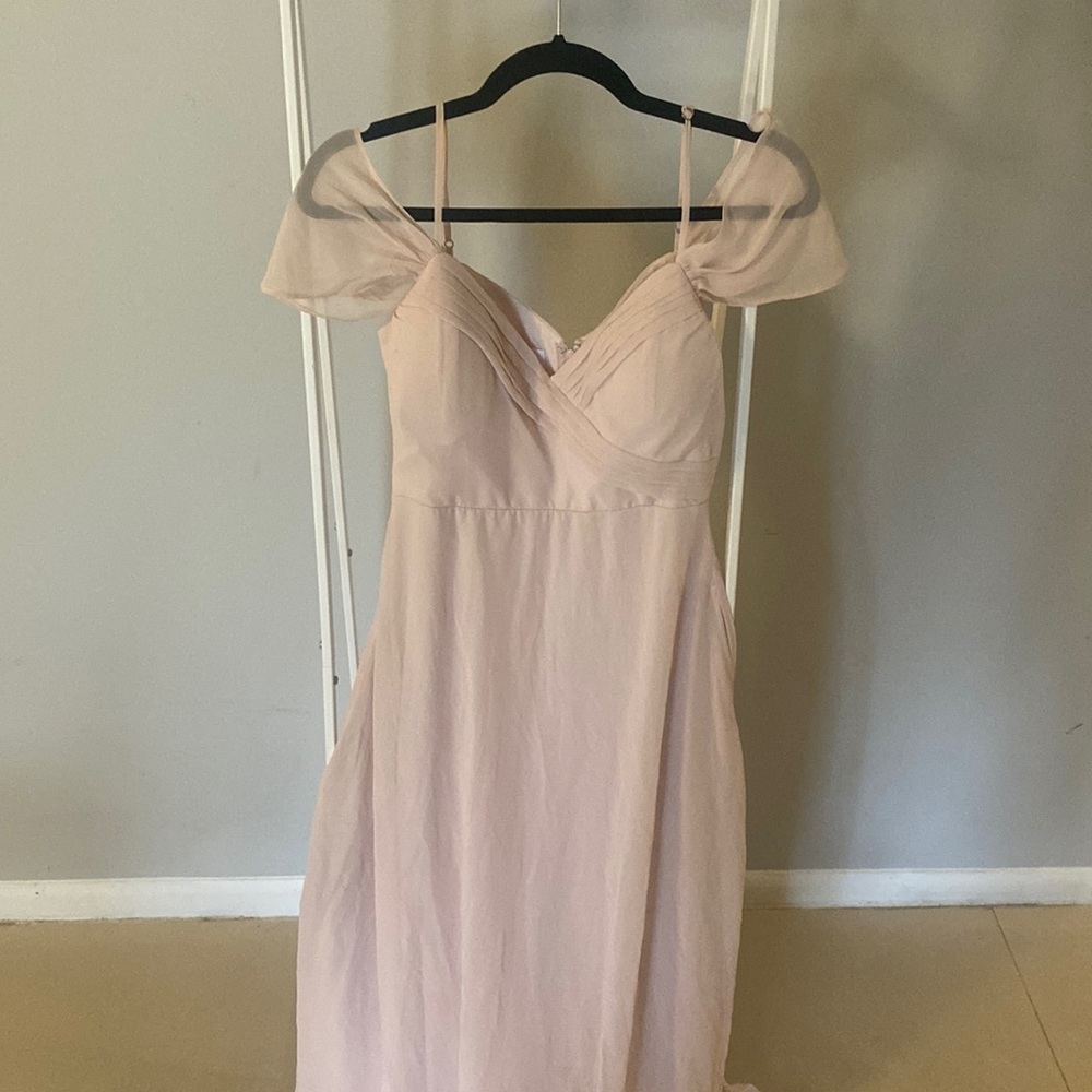 M Birdy Grey Light pink Bridesmaid dress